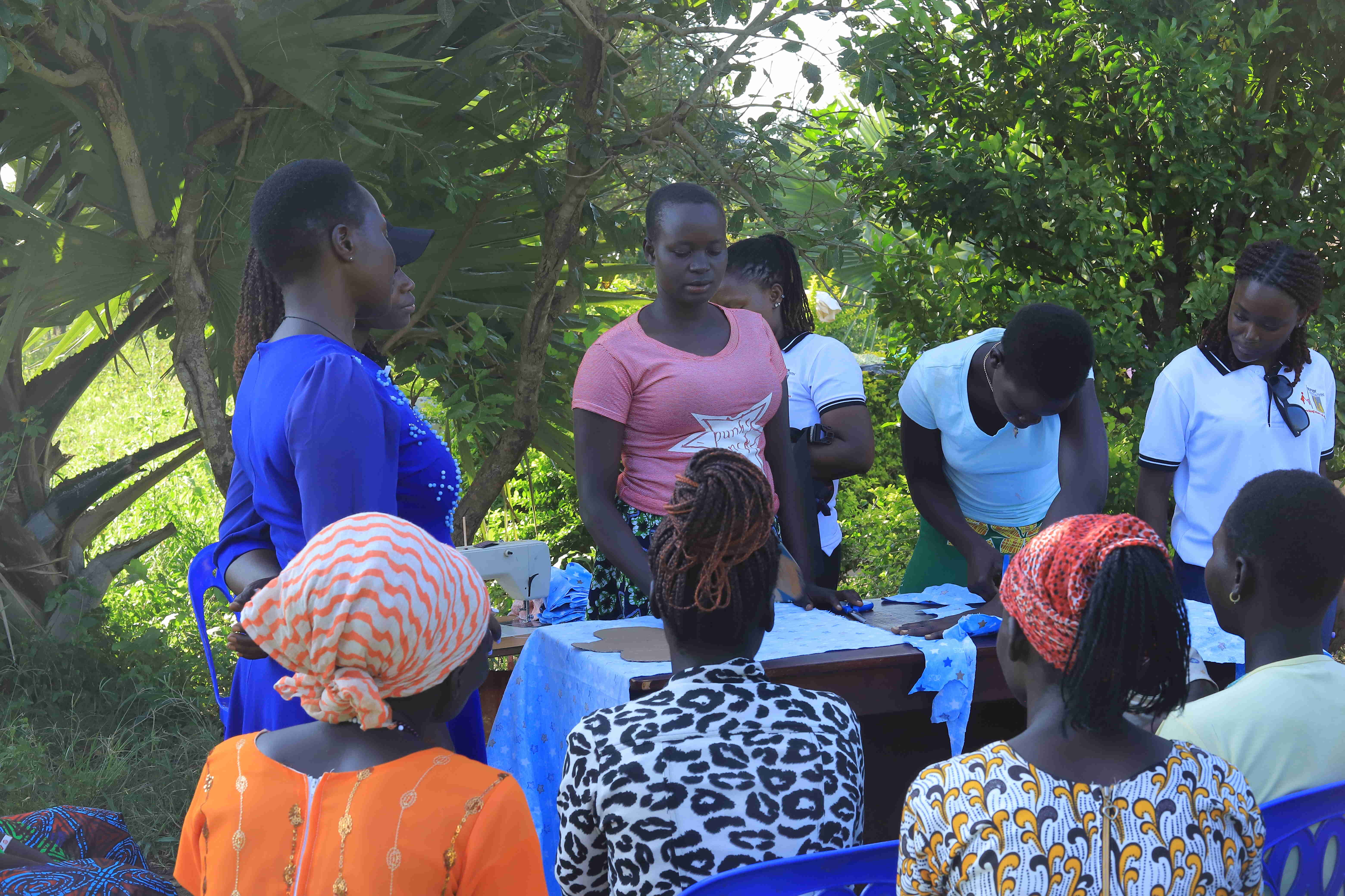 Volunteers at work